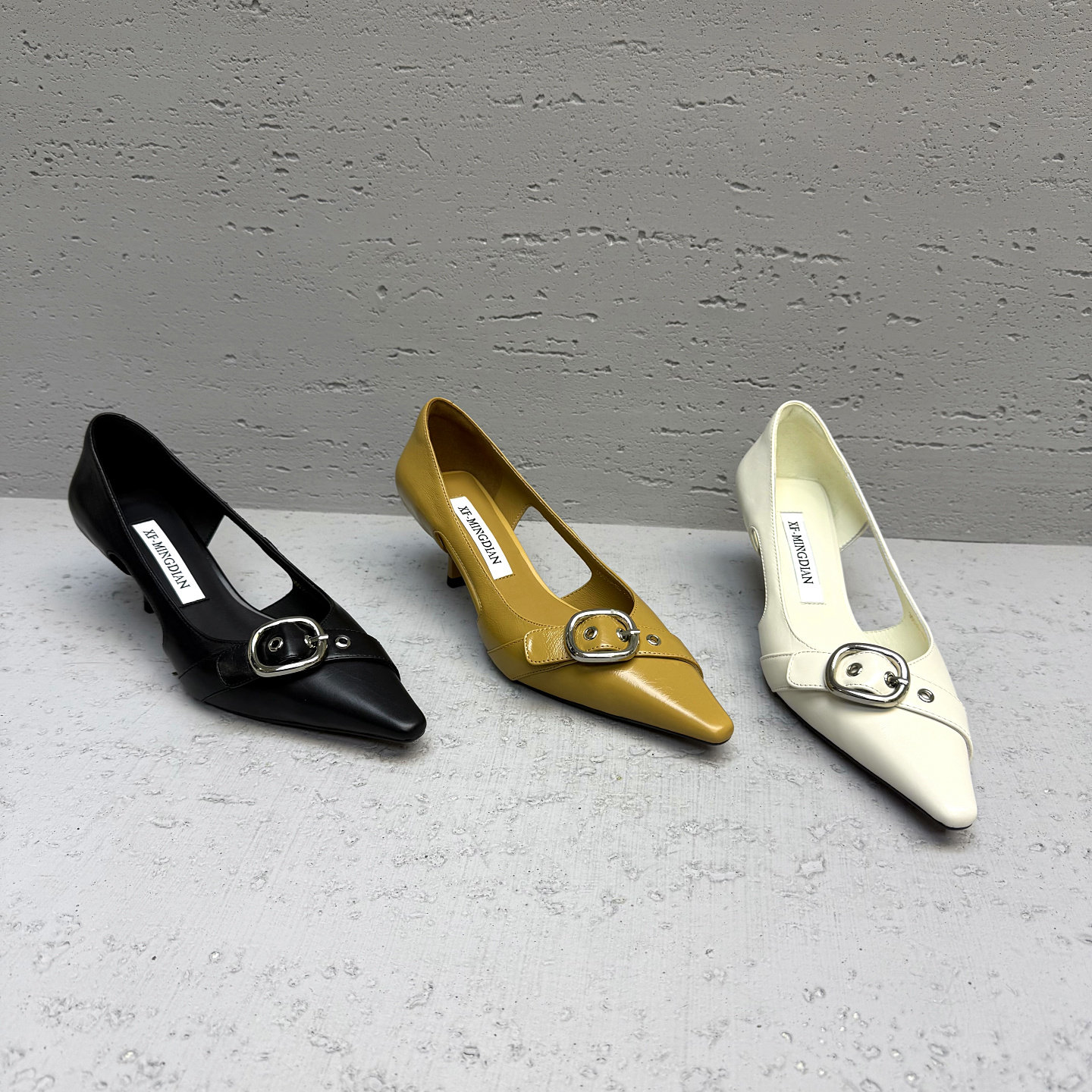 欧洲站欧货真皮女鞋2026春季新款法式尖头细跟浅口单鞋百搭高跟鞋