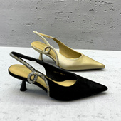 细高跟百搭气质高跟鞋 欧洲站欧货女鞋 2026春夏新尖头水钻后空凉鞋