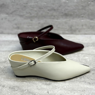 增高7cm欧洲站欧货女鞋2026春季新款胎牛皮鱼嘴凉鞋内增高拖鞋潮