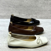 欧洲站欧货真皮女鞋 真皮一脚蹬平底舒适休闲百搭单鞋 2026春季 新款