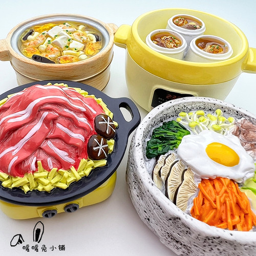 暖暖兔可爱卡通食玩冰箱贴