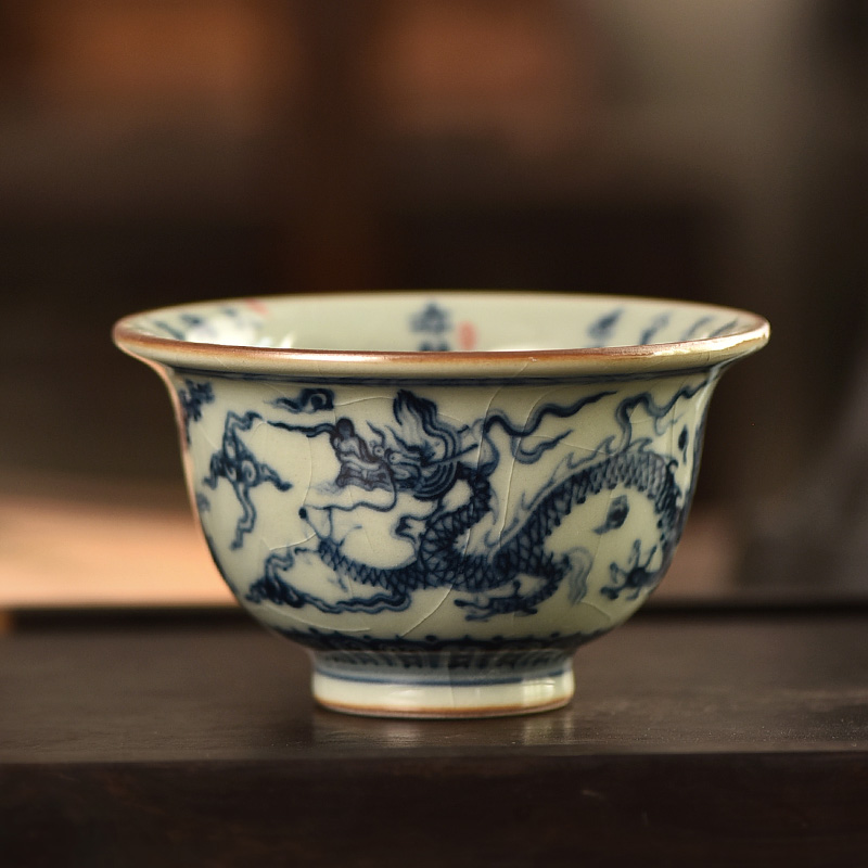 压手杯主人杯单杯景君青花瓷