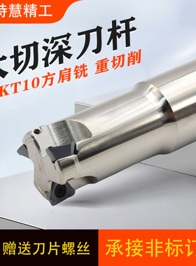 特固克3PKT10重切削刀杆90度直角方肩侧铣刀杆3PKT100408刀片刀杆