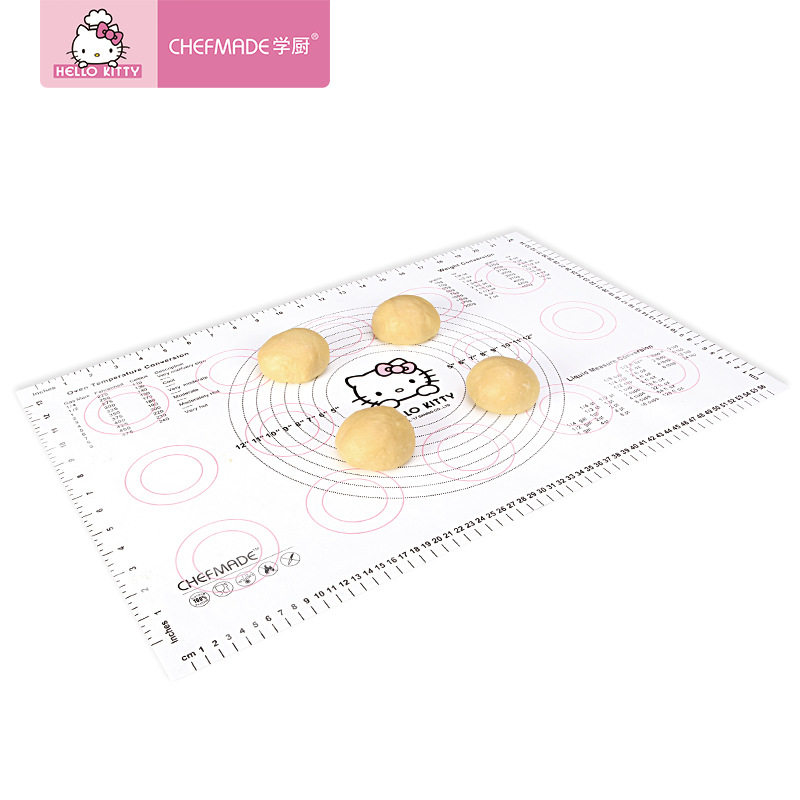 正版HELLO KITTY烘焙硅胶垫 可爱卡通食品级揉面垫防滑不沾和面垫
