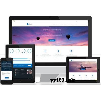 HTML5响应式企业网站模板源码 简介大气企业模板 源代码