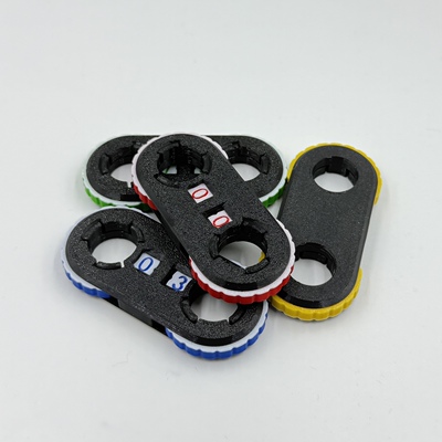 桌游配件计算器计数器记点器记分器数字轮盘血量计算旋转解压EDC