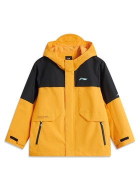 李宁儿童羽绒服2024冬季新款男大童宽松三合一运动风衣YWBU013