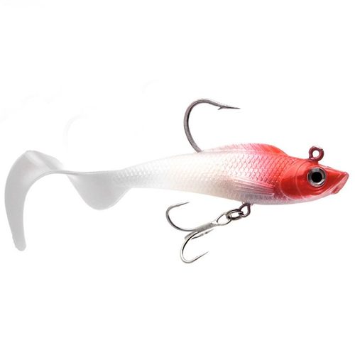 海钓路亚铅头钩软饵t尾卷尾假饵