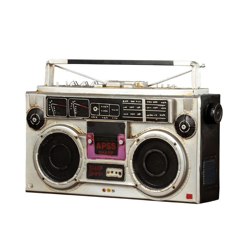 复古怀旧老式收音机电话机模型摆件客厅酒柜咖啡馆装创意饰品道具