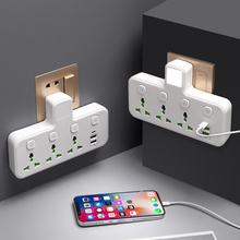 跨境供应多功能英标欧标美标转换器插座带usb+type-c快充电排插