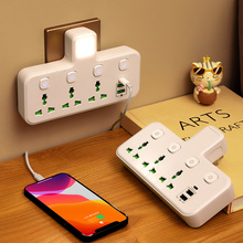 跨境供应多功能英标欧标美标转换器插座带usb+type-c快充电排插
