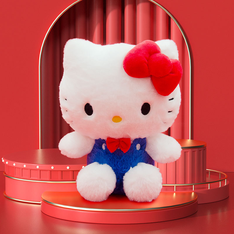 正版授权三丽鸥Hello Kitty 50周年儿童毛绒玩具公仔凯蒂猫抱枕女