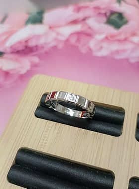 2025新款戒指小冰块何医生粗胖手大号减压轻奢高级感食指戒指环