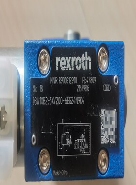 力士乐 Rexroth R900912910 DBW10B2-5X/200-6EG24N9K4溢流阀原装