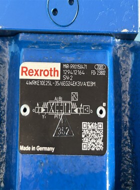 R901150471 4WRKE10E25L-3X/6EG24EK31/A1D3M力士乐比例方向阀
