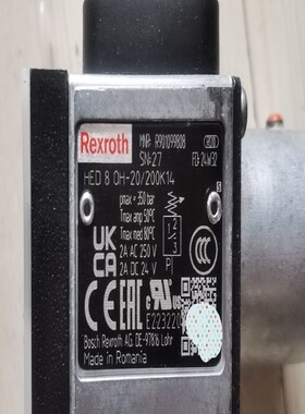 原装德国Rexroth力士乐 R901099808 HED8OH-2X/200K14