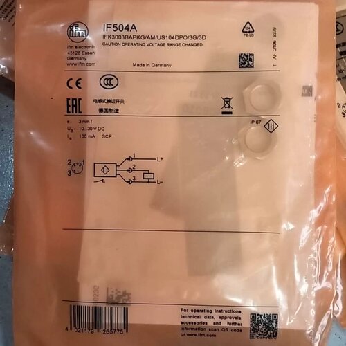 IFM易福门IF504A接近开关德国全新带原全新二手都有现货