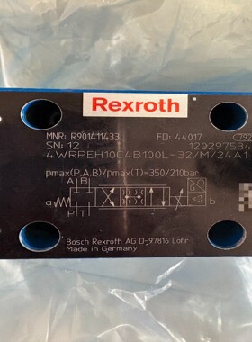 4WRPEH10C4B100L-32/M/24A1 R901411433 力士乐原装现货