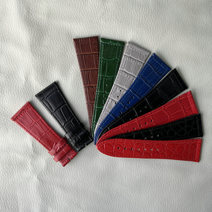 代用FM法兰克穆勒FM6000H专用表带女26MM牛皮鳄鱼纹真皮快装表带