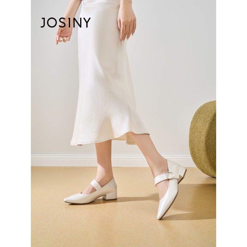 卓诗尼2025秋季新款尖头单鞋时尚舒适浅口小皮鞋潮流气质时装鞋女,女鞋,浅口单鞋,淘宝优惠券,粉丝福利购,淘宝优惠卷