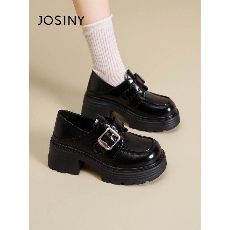 卓诗尼2026春季新款英伦风小皮鞋时尚舒适单鞋潮流厚底复古乐福鞋,女鞋,乐福鞋（豆豆鞋）,淘宝优惠券,粉丝福利购,淘宝优惠卷