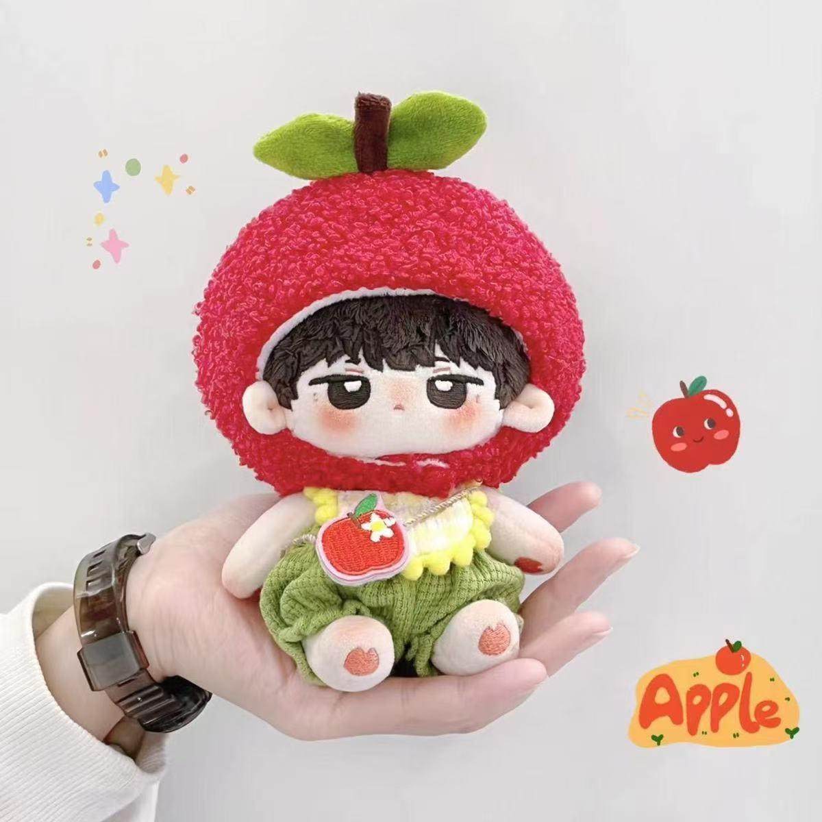 可爱苹果头套娃娃单独头套10厘米棉花娃娃，,模玩/动漫/周边/娃圈三坑/桌游,棉花娃娃/毛绒玩具娃衣,淘宝优惠券,粉丝福利购,淘宝优惠卷