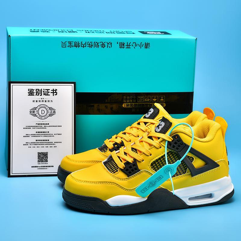 aj4电母篮球鞋夏季新款高帮版本正品莆田男鞋纯原球鞋女运动板鞋