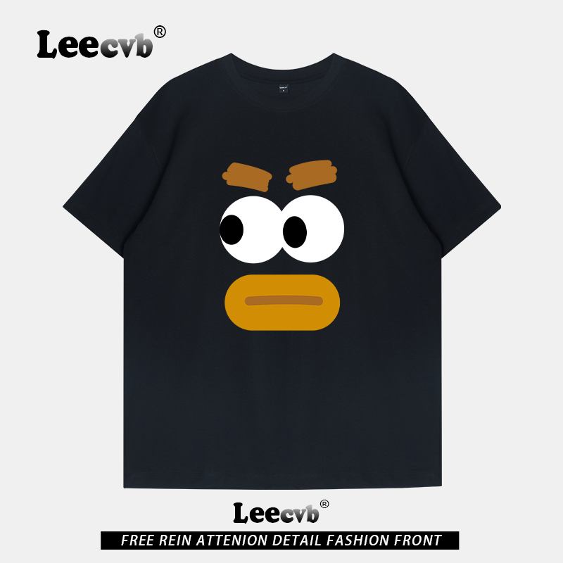 【奥莱正品】LEEcvb官方潮牌图案纯棉短袖t恤男女同款联名上衣夏