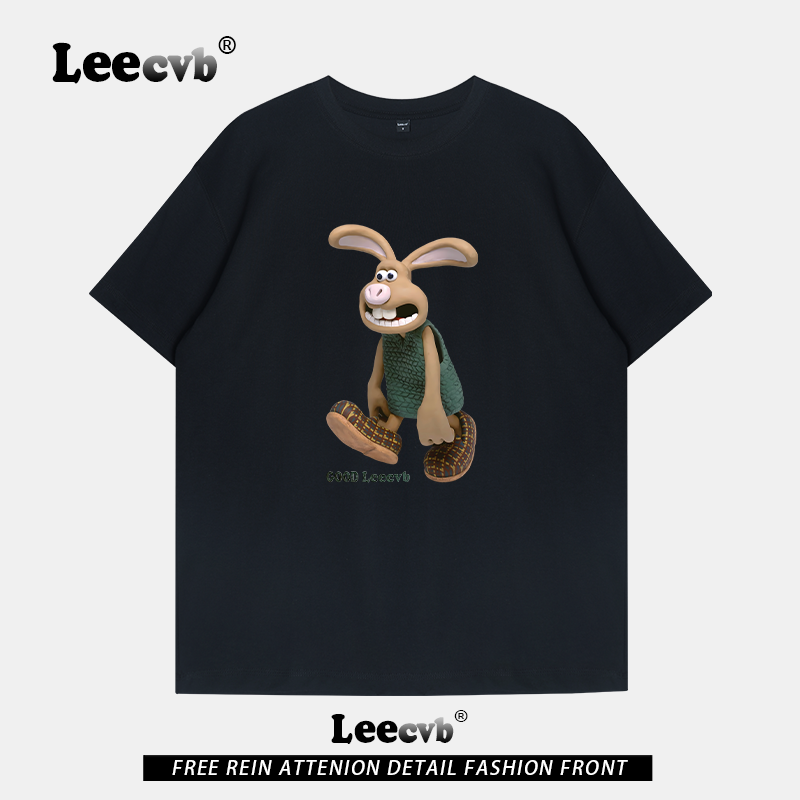 【品牌特惠】LEEcvb官方潮牌图案纯棉短袖t恤男女同款联名上衣夏