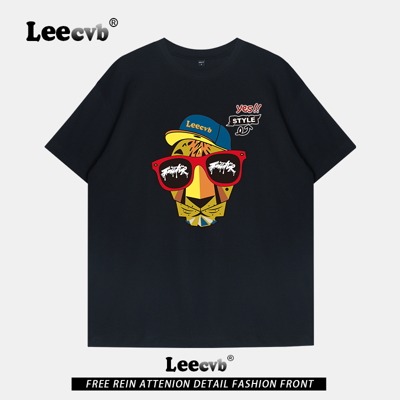 【品牌特惠】LEEcvb官方潮牌图案纯棉短袖t恤男女同款联名上衣夏