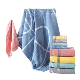 金号纯棉方巾六层泡泡纱布全棉柔软吸水透气擦手擦脸毛巾