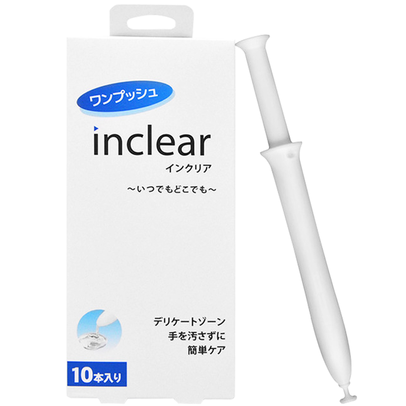 inclear进口女性私护护理洗护液抑菌乳酸凝胶10支装清洁妇科凝胶