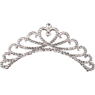 皇冠头饰儿童公主女童生日演出高端发夹宝宝女孩发卡发饰插梳王冠