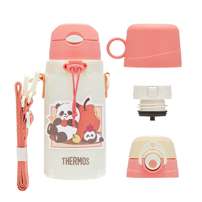 膳魔师不锈钢一杯三盖儿童保温杯