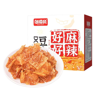 邬辣妈好麻好辣手撕薄脆豆皮辣皮220g零食小吃休闲儿时辣条豆干
