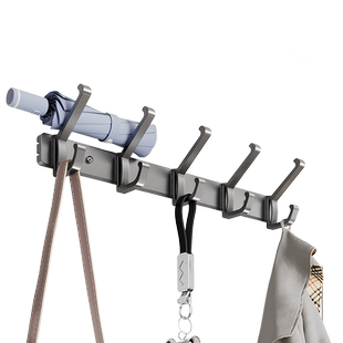 卡贝浴室免打孔挂钩卫生间墙上挂衣架壁挂式玄关门后衣帽挂钩排钩