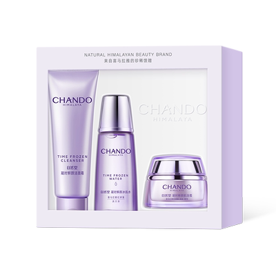 自然堂凝时舒缓抗皱洁水霜护肤套