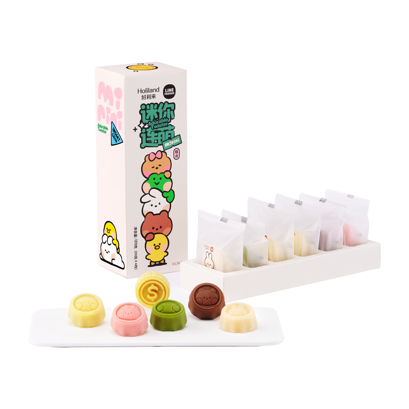 好利来半熟芝士原味迷你连萌糕点组合零食甜品下午茶