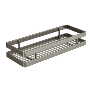 枪灰卫生间置物架浴室架子免打孔壁挂洗漱台洗手间收纳架