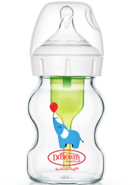 布朗博士防胀气宽口玻璃奶瓶BPA