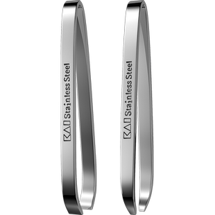 kai/贝印进口不锈钢眉夹眉拔眉毛夹宽口窄口镊子拔毛钳2支装