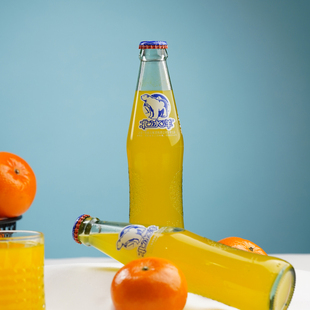 北冰洋桔汁汽水经典玻璃瓶248mlX24瓶装碳酸饮料果汁饮品清爽夏季