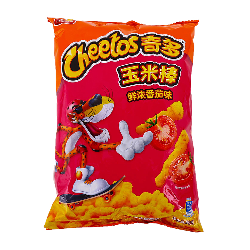 奇多玉米棒油炸型膨化食品(鲜浓番茄味)90g/袋