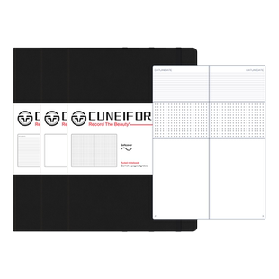 Cuneiform契意坊A5笔记本软皮日程本活页本记事本手帐页码表明