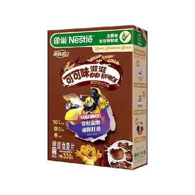 雀巢变形金刚联名谷物麦片非油炸
