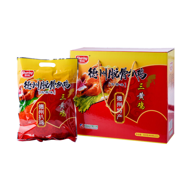 雨润德州脱骨扒鸡五香味礼盒800g/盒属于什么档次？