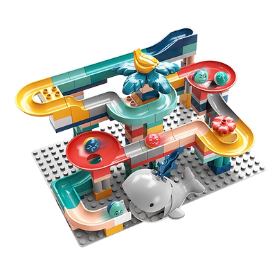 费乐大颗粒积木桌益智儿童玩具