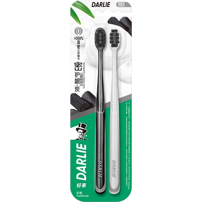 DARLIE好来黑人牙刷密护龈炭抗菌