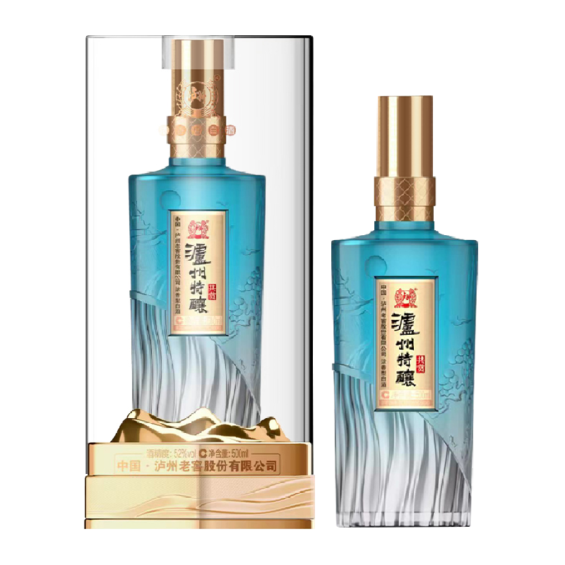 泸州老窖泸州特酿共赏52度浓香型白酒节日宴请送礼500ml*1瓶
