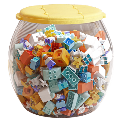 星优收纳凳宝宝玩具储物透明凳子